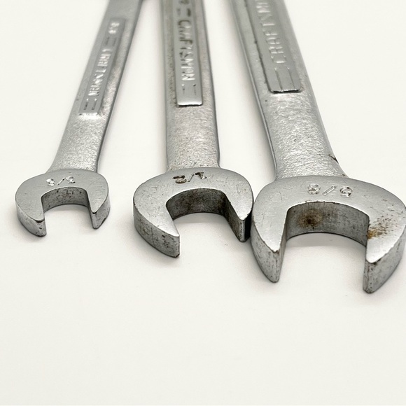 Vintage Craftsman USA V Series  SAE Wrench~2 Combo 1/2 & 3/8~1 Open End 3/4,5/8 - Picture 7 of 8